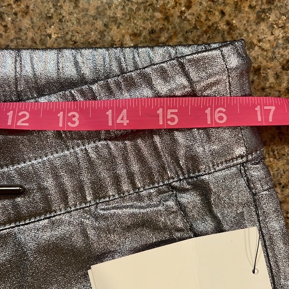 JUICY COUTURE easy skinny coated pants in silver, Size 2, 6, 14 NWT - Picture 12 of 16